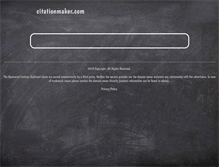 Tablet Screenshot of citationmaker.com